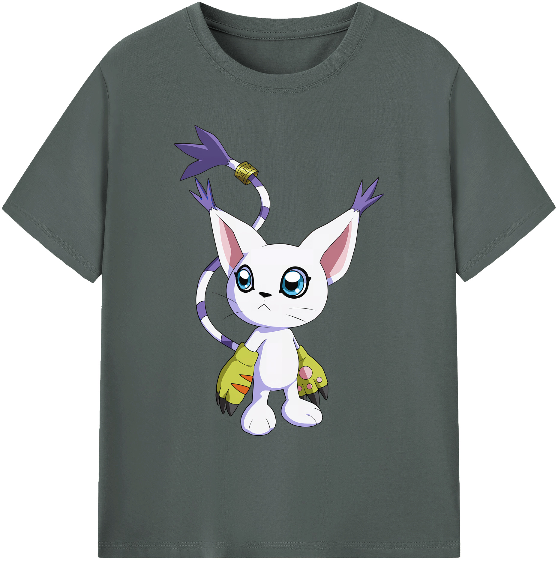 （画像用） Digimon デジタルモンスター/デジモン 綿100％ メンズ半袖Tシャツ｜肌触りやわらか＆通気性